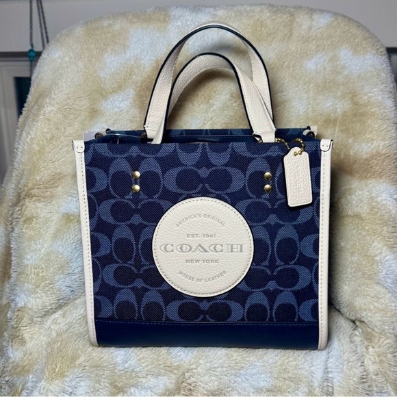 Coach Denim Signature Tote - Picture 1 of 11
